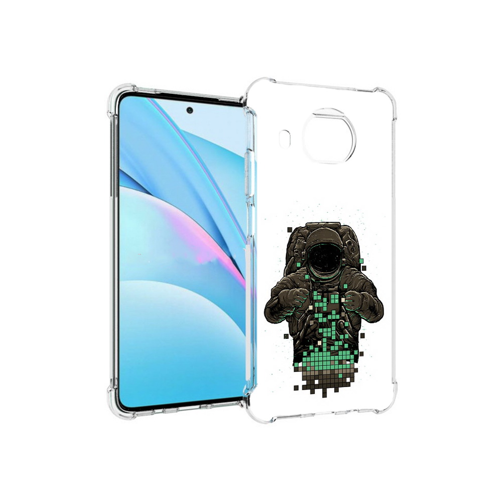 

Чехол MyPads Tocco для Xiaomi Mi 10T Lite космонавт с пикселями (PT154732.269.394), Прозрачный, Tocco