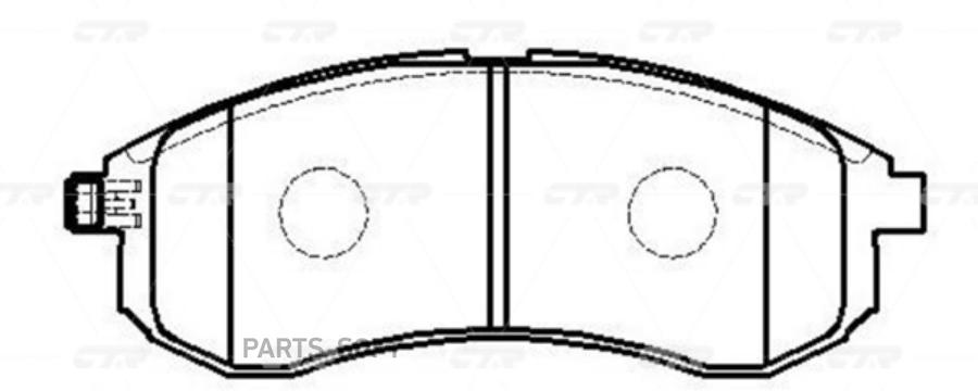 Тормозные колодки Ctr GK0595