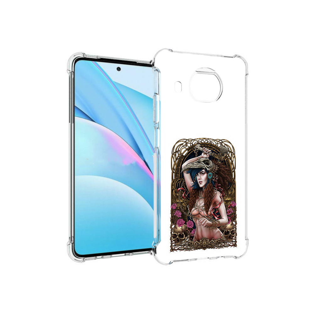 

Чехол MyPads Tocco для Xiaomi Mi 10T Lite красивая девушка рисунок (PT154732.269.407), Прозрачный, Tocco