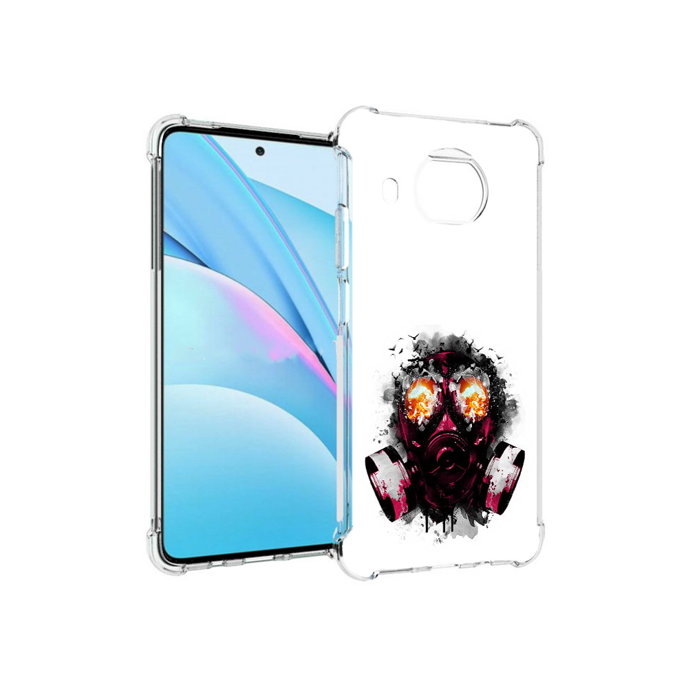 

Чехол MyPads Tocco для Xiaomi Mi 10T Lite красный противогаз (PT154732.269.412), Прозрачный, Tocco