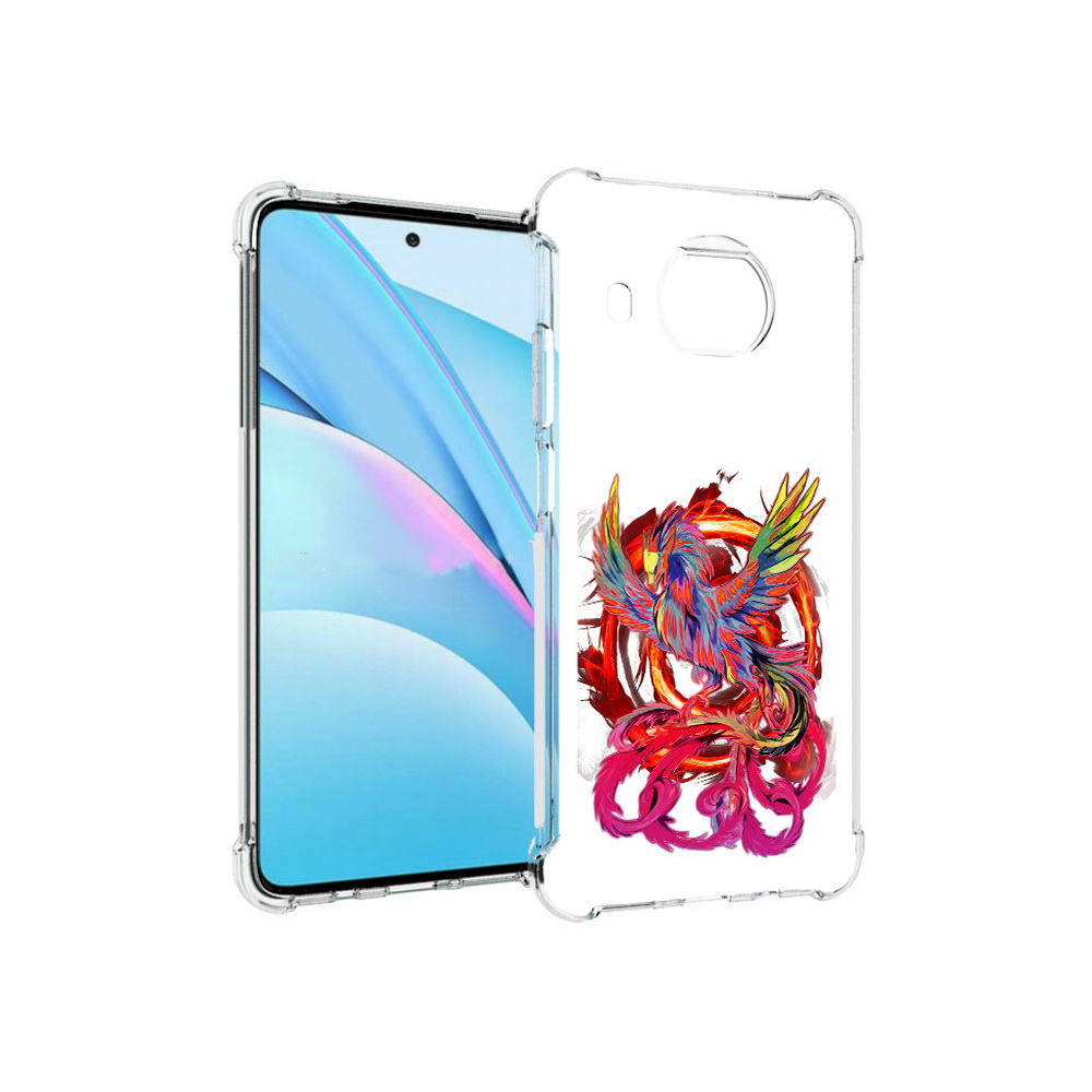 

Чехол MyPads Tocco для Xiaomi Mi 10T Lite красочный феникс (PT154732.269.414), Прозрачный, Tocco