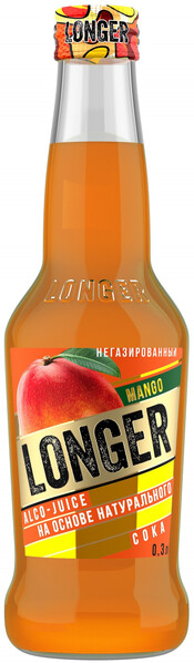 Напиток слабоалкогольный Longer Mango 7% 0,3 л Россия