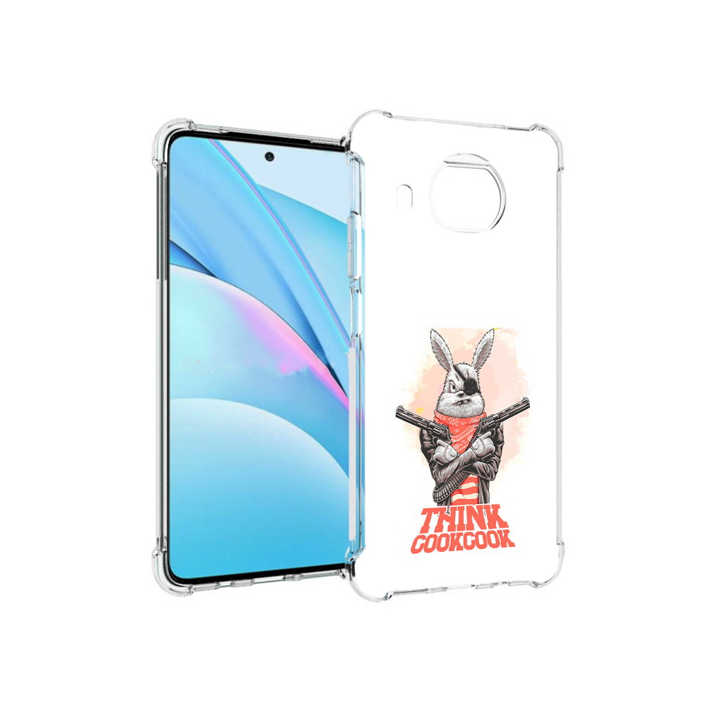 

Чехол MyPads Tocco для Xiaomi Mi 10T Lite кролик пират (PT154732.269.419), Прозрачный, Tocco