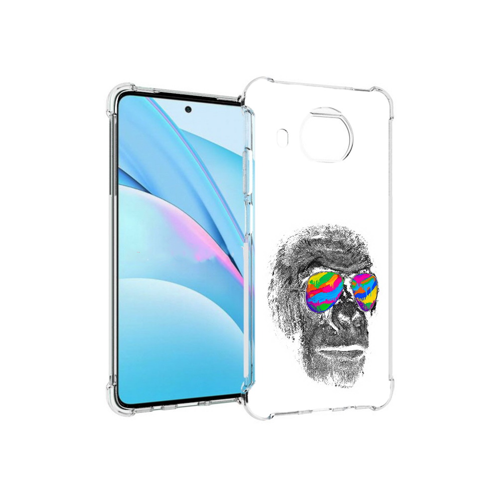 

Чехол MyPads Tocco для Xiaomi Mi 10T Lite крутая обезьяна в очках (PT154732.269.422), Прозрачный, Tocco