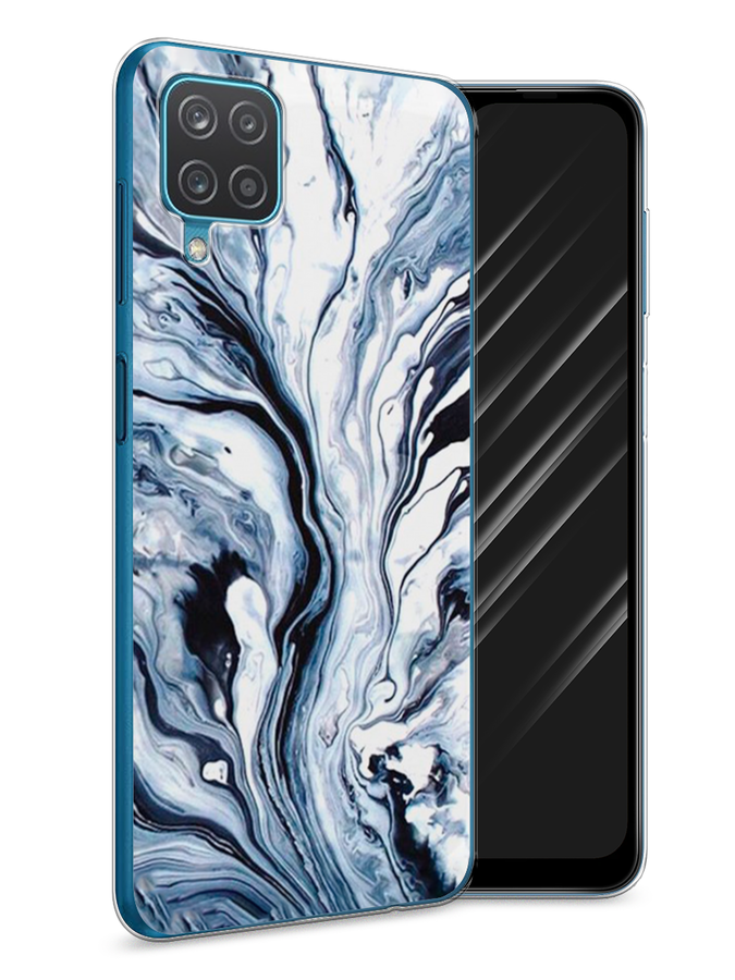 

Чехол Awog на Samsung Galaxy A12 / Самсунг A12 "Голубой минерал мрамор", Разноцветный, 2101650-3