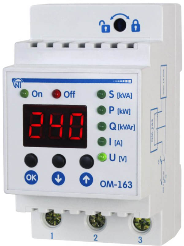 Реле контроля напряжения Новатек-Электро ОМ-163