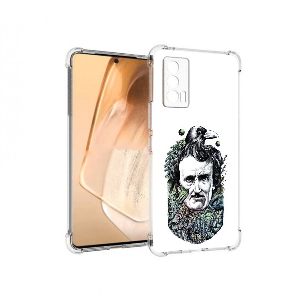 

Чехол MyPads Tocco для Vivo iQOO Neo 5 Эдгар Аллан с вороном (PT226960.398.203), Прозрачный, Tocco