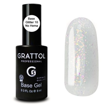 База Grattol Rubber Glitter №10