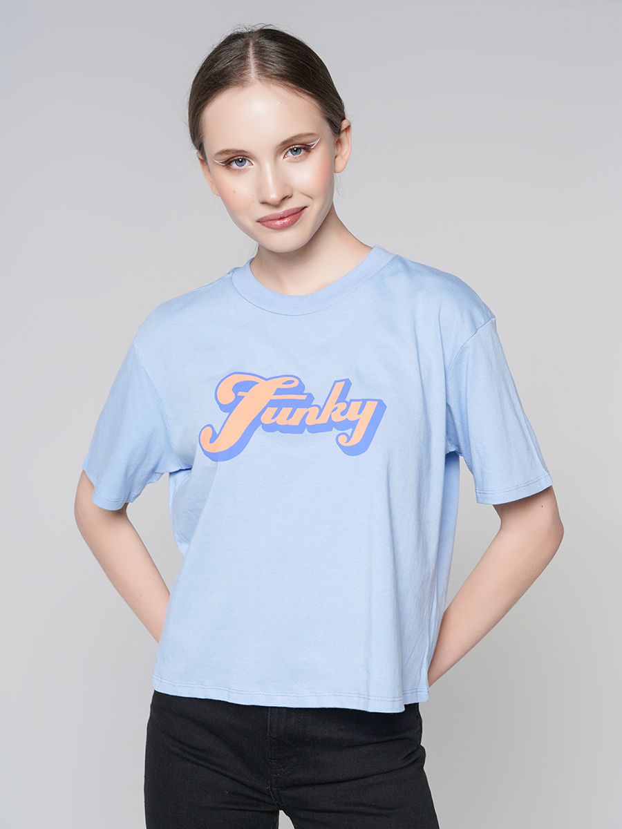 

Футболка женская ТВОЕ 88921 голубая XL, 88921
