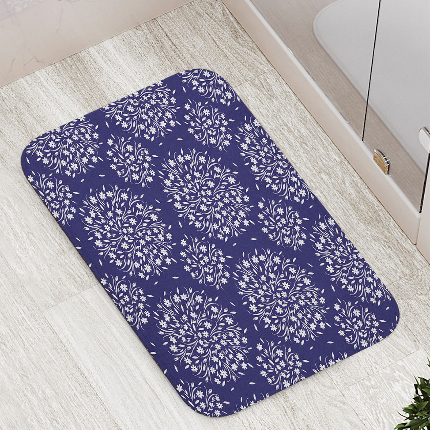 

Коврик противоскользящий JoyArty "Пушистые луковичные" для ванной сауны бассейна,77х52см, Пушистые луковичные