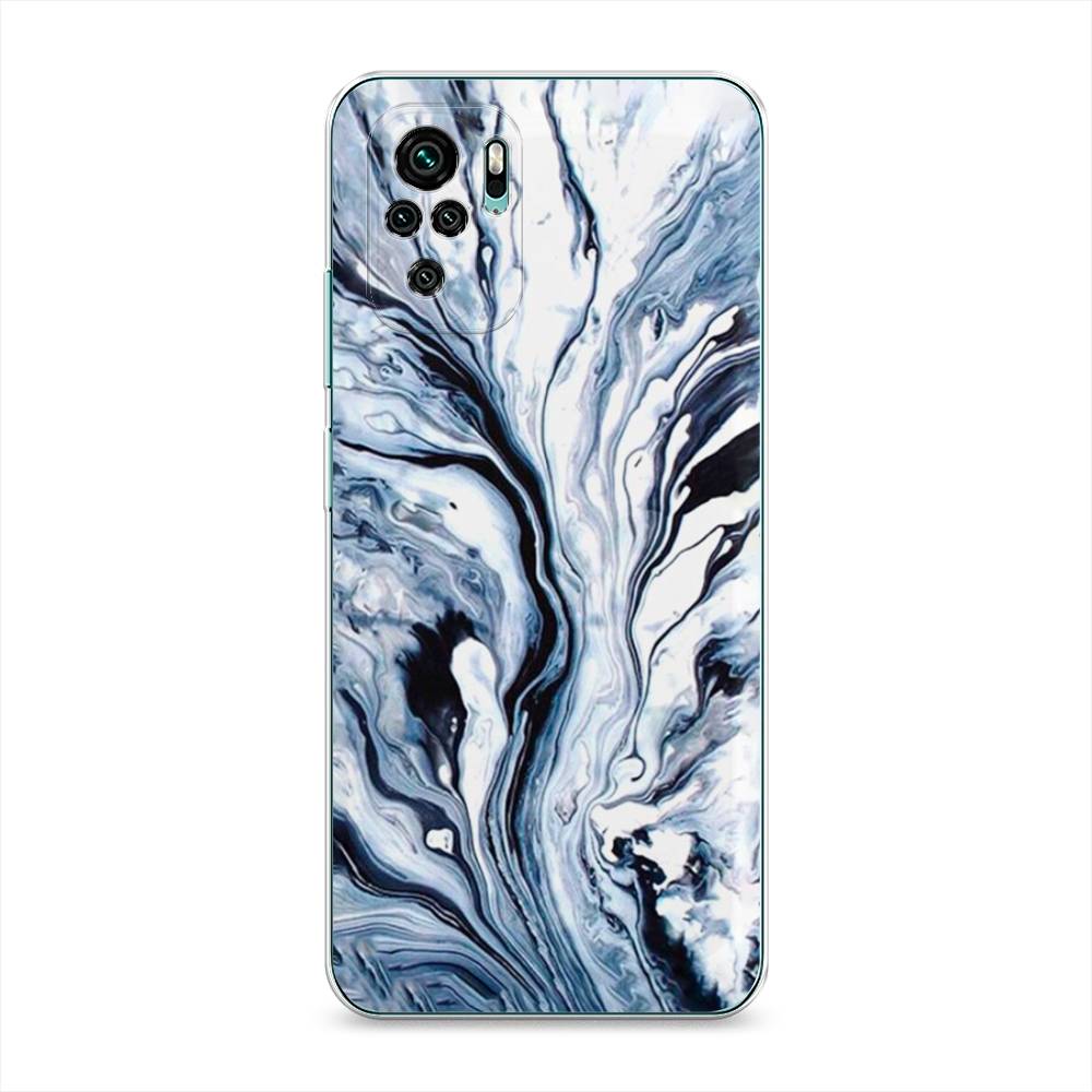 

Чехол Awog на Xiaomi Redmi Note 10 "Голубой минерал мрамор", Разноцветный, 39750-3