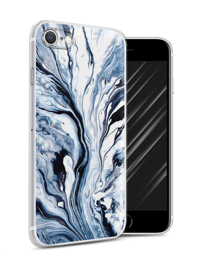

Чехол Awog на Apple iPhone 7 / Айфон 7 "Голубой минерал мрамор", Разноцветный, 10650-3