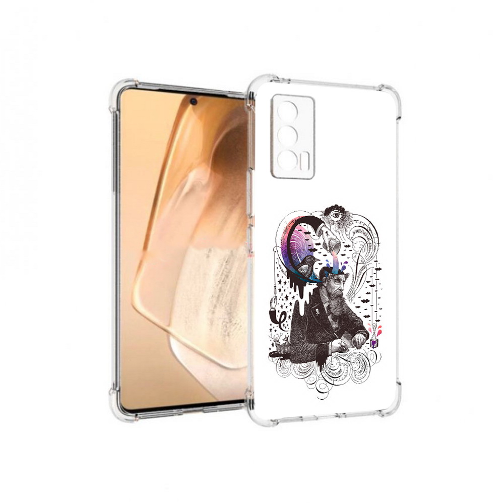 

Чехол MyPads Tocco для Vivo iQOO Neo 5 абстракция думающий мужчина (PT226960.398.210), Прозрачный, Tocco