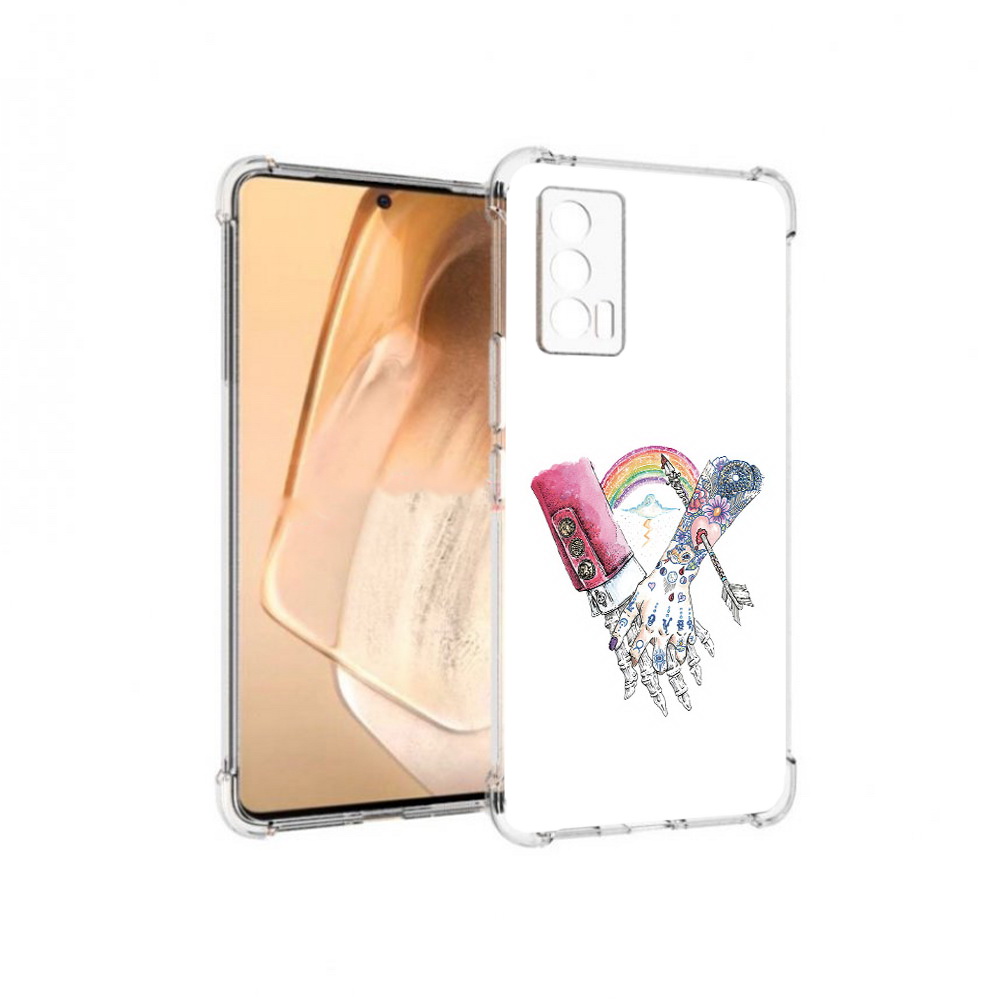 

Чехол MyPads Tocco для Vivo iQOO Neo 5 абстракция руки в татуировках (PT226960.398.212), Прозрачный, Tocco