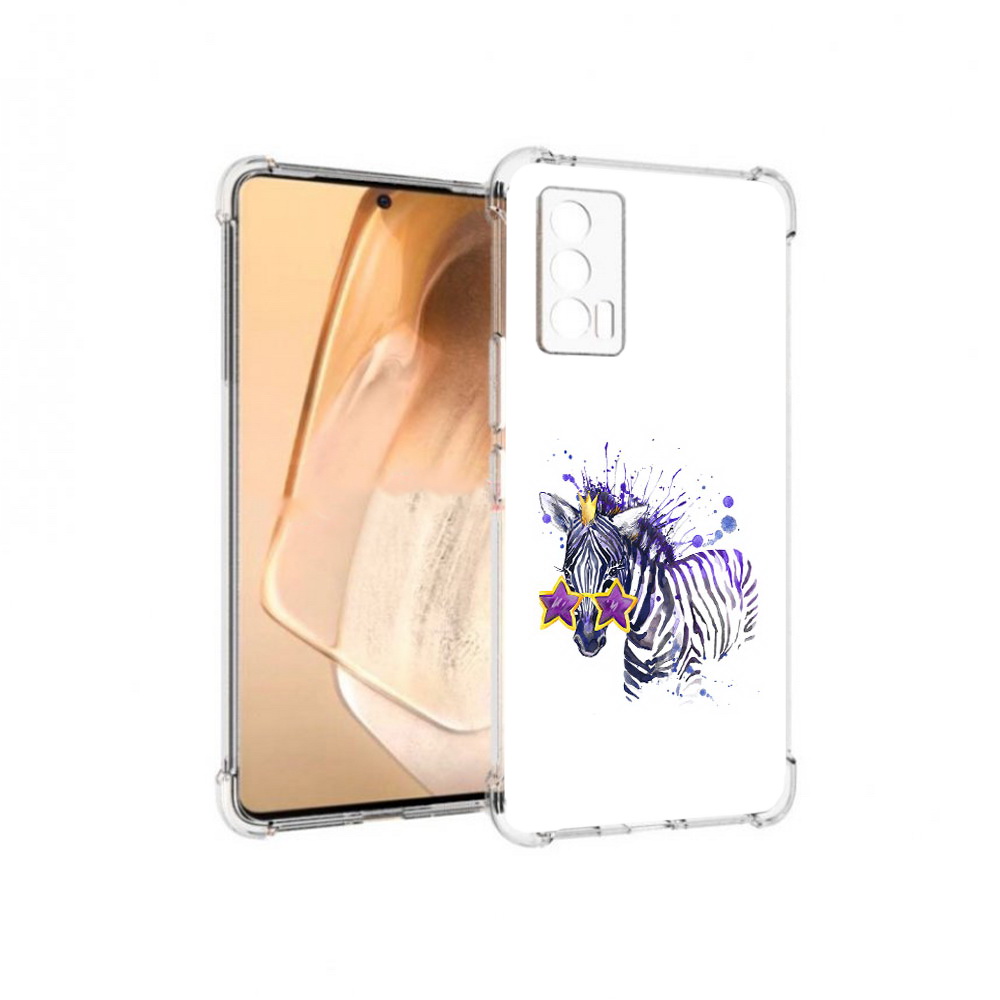 

Чехол MyPads Tocco для Vivo iQOO Neo 5 акварельная зебра (PT226960.398.215), Прозрачный, Tocco