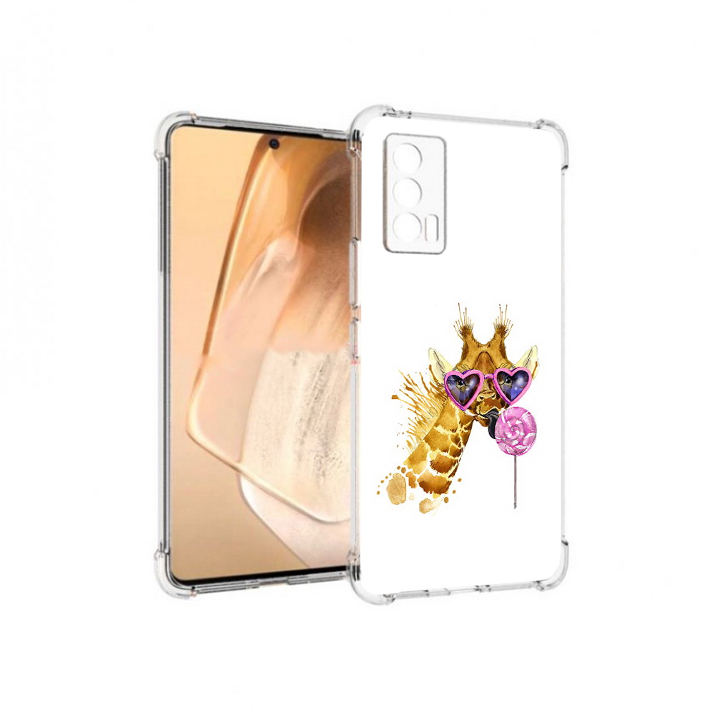 

Чехол MyPads Tocco для Vivo iQOO Neo 5 акварельный жираф (PT226960.398.217), Прозрачный, Tocco
