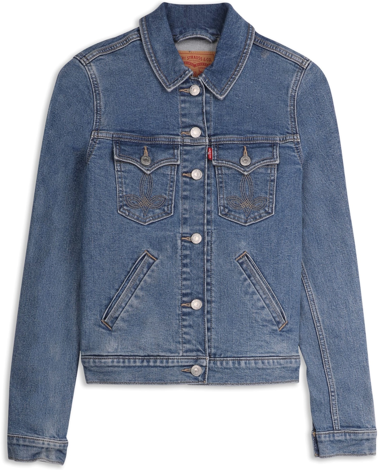 

Джинсовая куртка женская Levi's 79690 синяя S, Синий, 79690