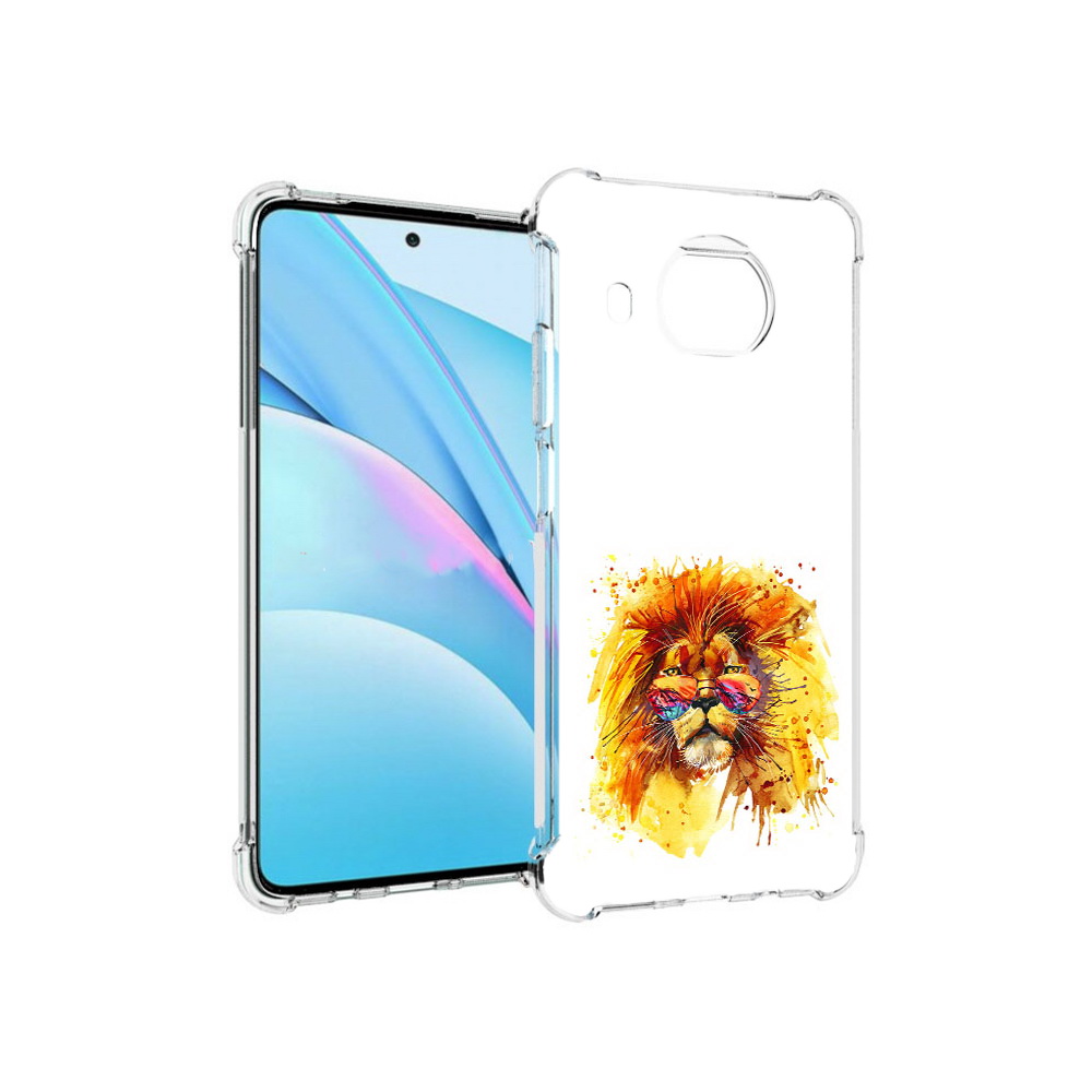 

Чехол MyPads Tocco для Xiaomi Mi 10T Lite лев в очках (PT154732.269.436), Прозрачный, Tocco