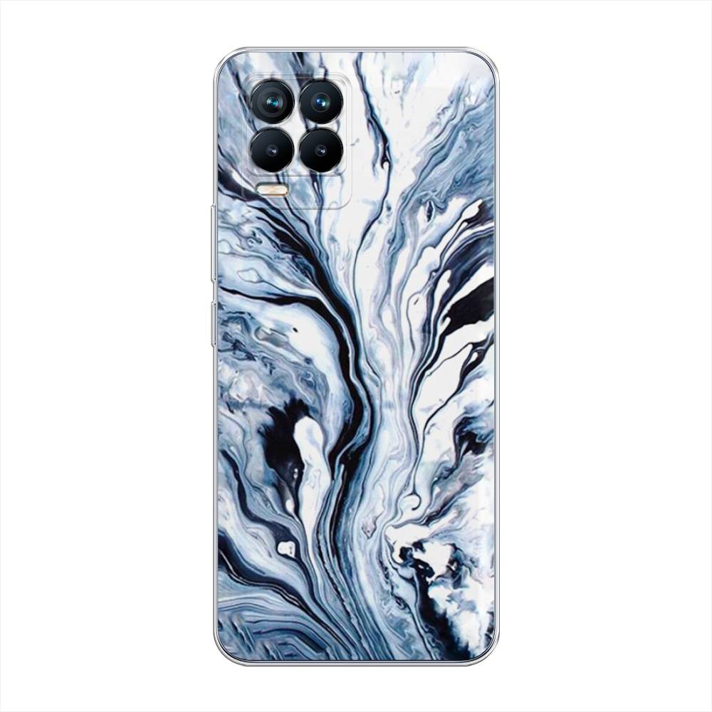 

Чехол Awog на Realme 8 "Голубой минерал мрамор", Разноцветный, 255450-3