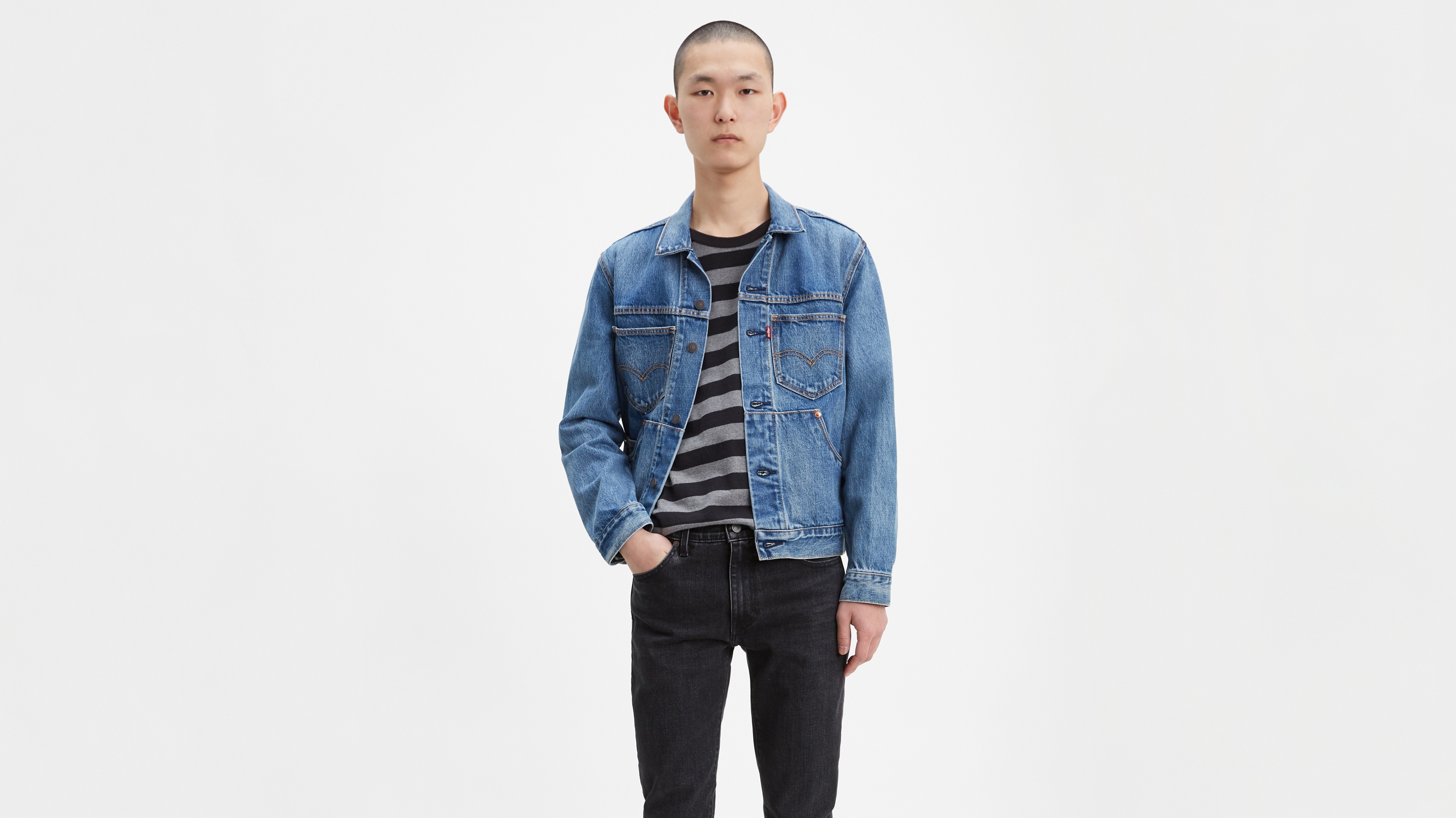 

Джинсовая куртка мужская Levi's 79726I синяя S, Синий, 79726I