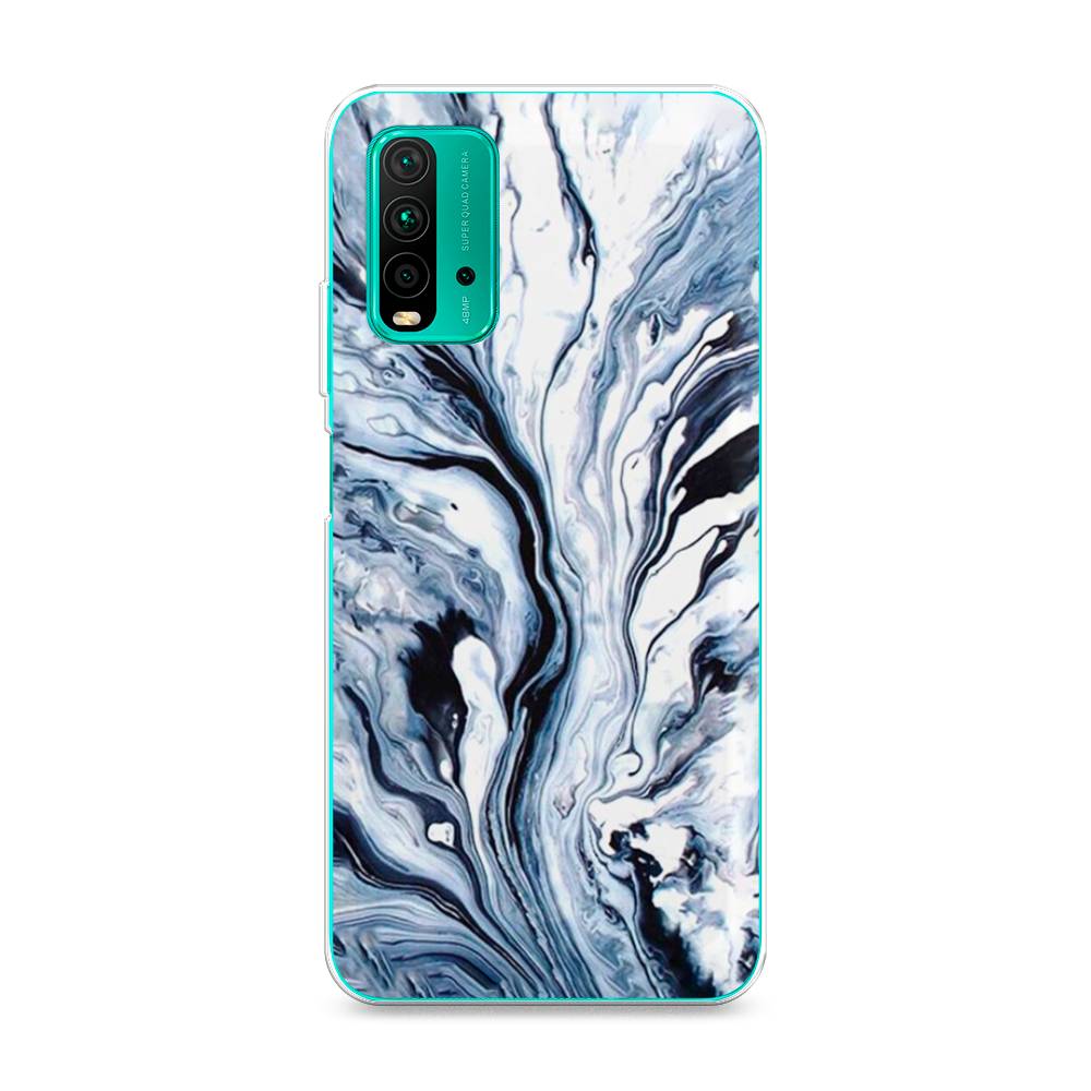 

Чехол Awog на Xiaomi Redmi 9T "Голубой минерал мрамор", Разноцветный, 39850-3