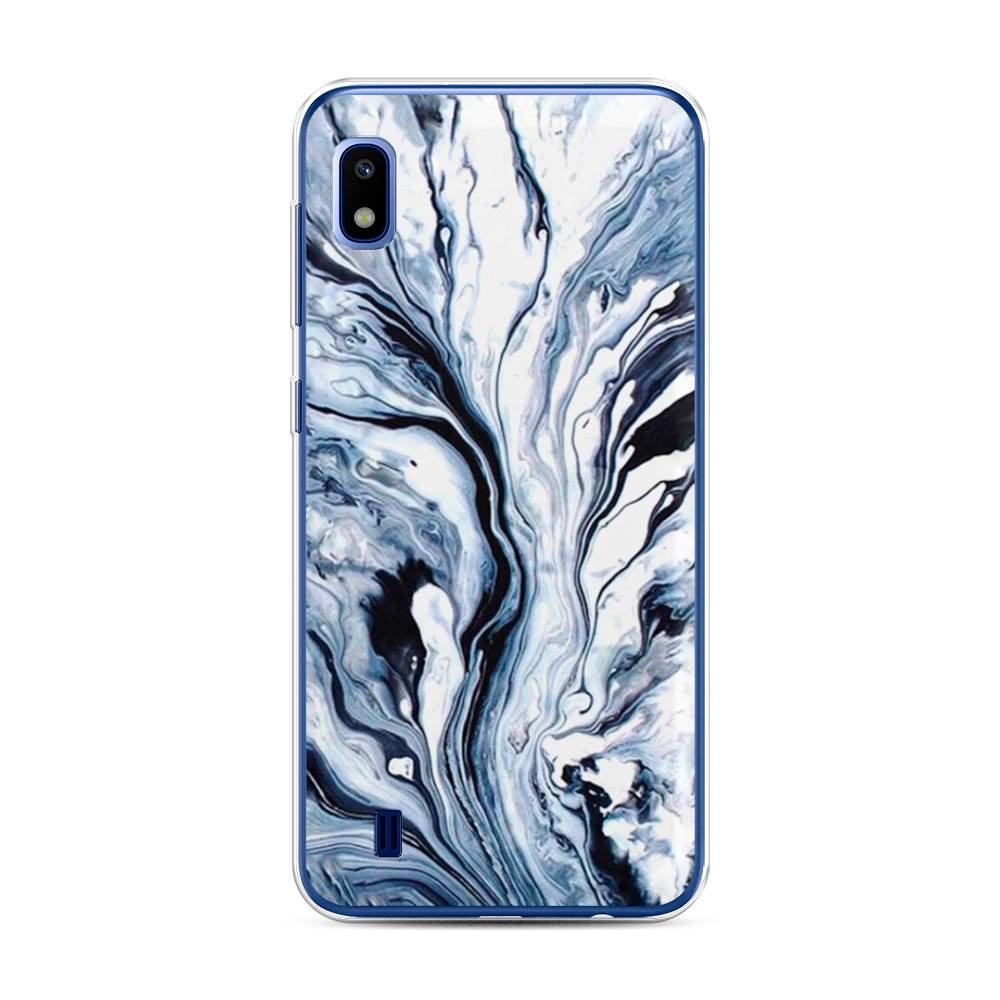 

Чехол Awog на Samsung Galaxy A10 "Голубой минерал мрамор", Разноцветный, 27950-3