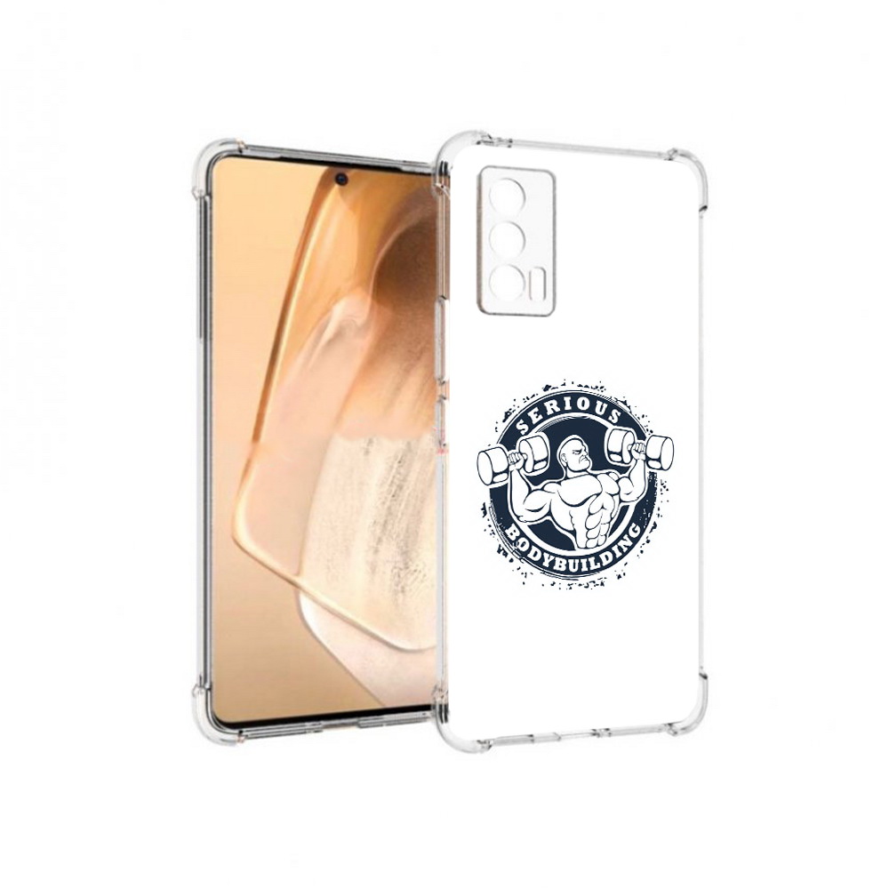 

Чехол MyPads Tocco для Vivo iQOO Neo 5 бодибилдинг воля к победе (PT226960.398.231), Прозрачный, Tocco