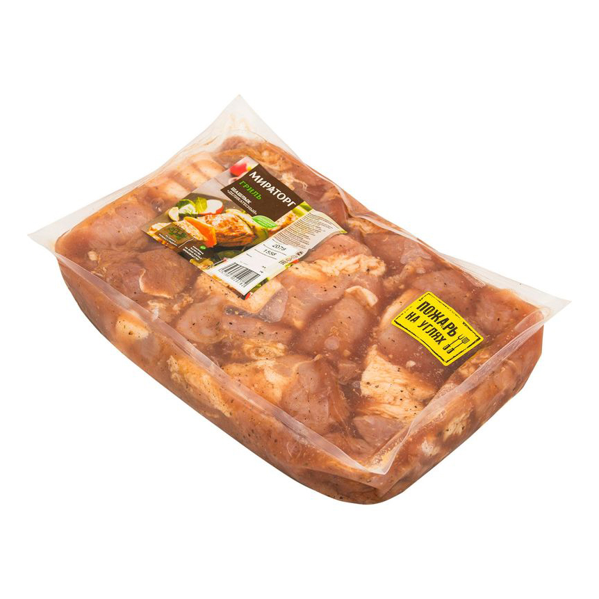 Шашлык свиной Мираторг деликатесный свежий охлажденный +-2 кг