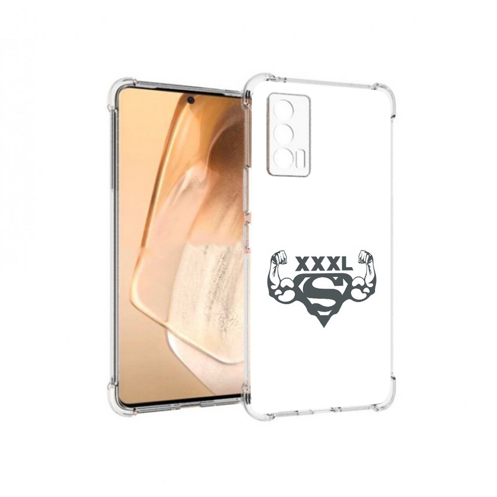 

Чехол MyPads Tocco для Vivo iQOO Neo 5 бодибилдинг супермен (PT226960.398.237), Прозрачный, Tocco