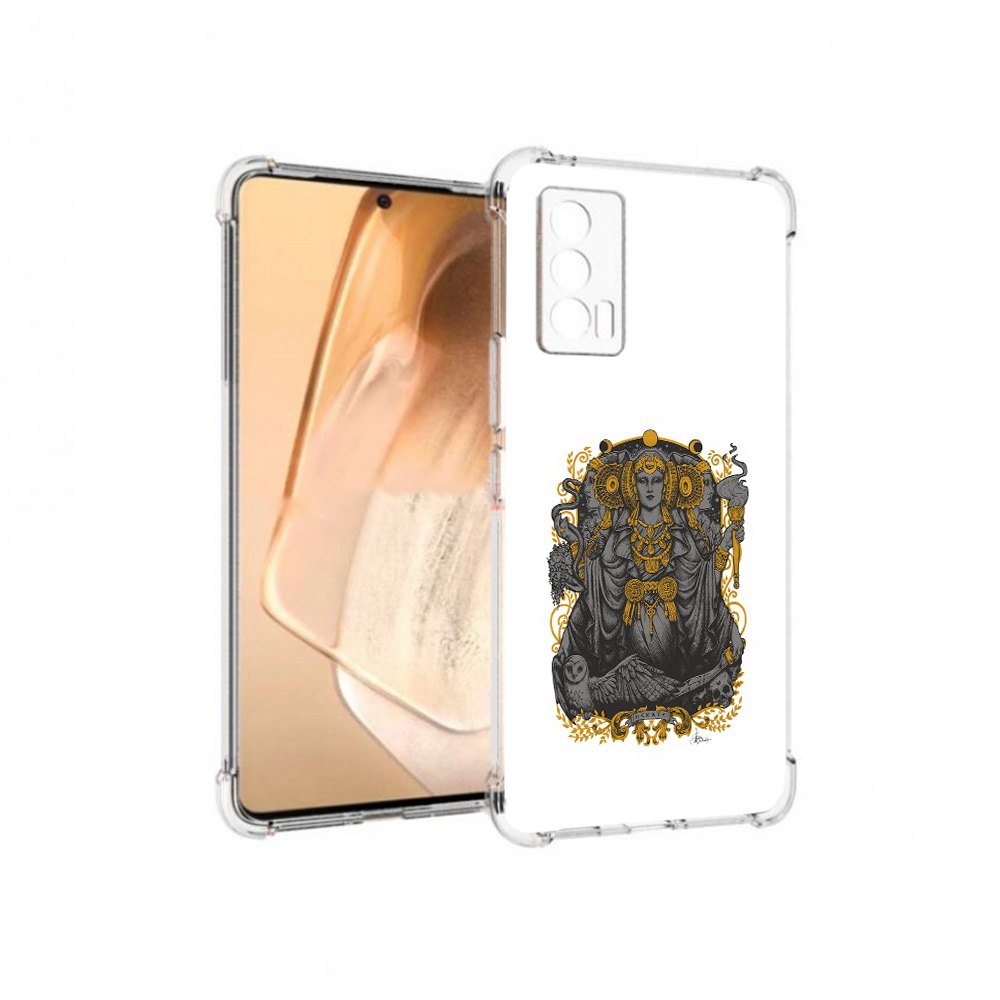 

Чехол MyPads Tocco для Vivo iQOO Neo 5 божество с золотыми элементами (PT226960.398.241), Прозрачный, Tocco
