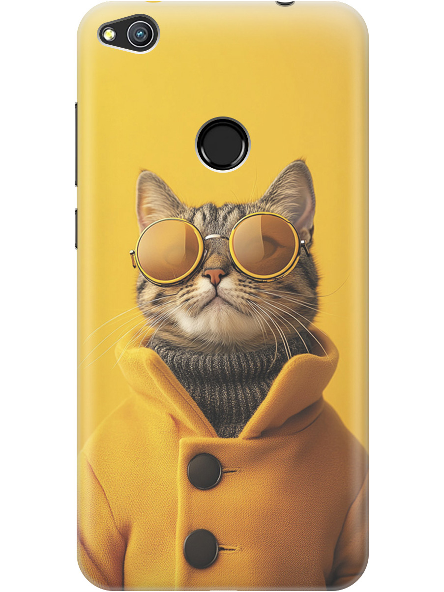 

Силиконовый чехол на Honor 8 Lite / Huawei P8 Lite (2017) с принтом "Котик в желтых очках", Прозрачный;желтый;черный, 714714512