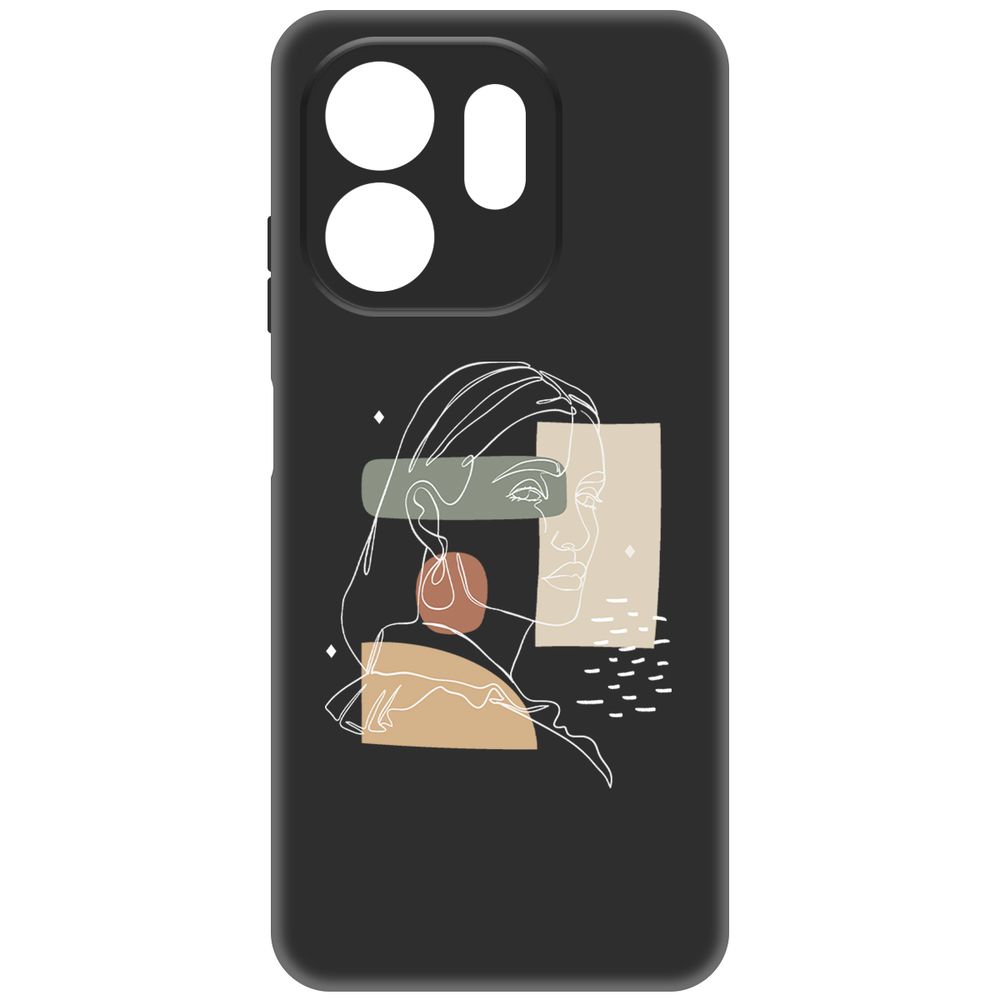 

Чехол-накладка Krutoff Soft Case Уверенность для INFINIX Smart 9 черный