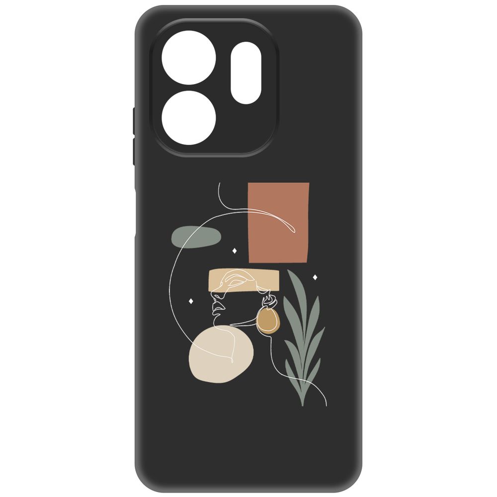

Чехол-накладка Krutoff Soft Case Элегантность для INFINIX Smart 9 черный