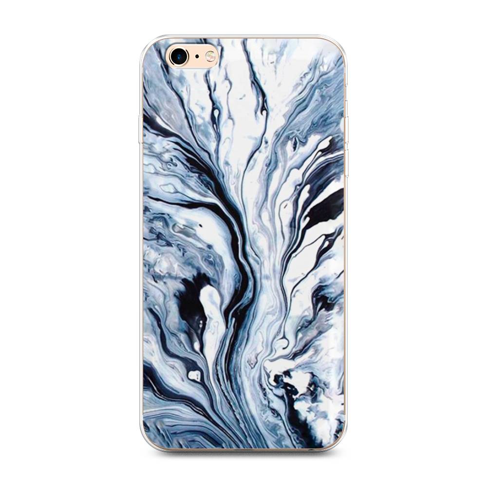 

Чехол Awog на Apple iPhone 6 Plus/6S Plus / Айфон 6 Plus/6S Plus "Голубой минерал мрамор", Разноцветный, 10550-3
