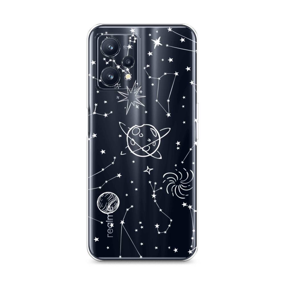 

Чехол на Realme 9 "Планеты в космосе", Белый, 258750-2