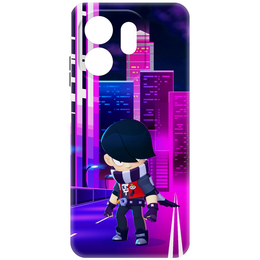 

Чехол-накладка Krutoff Soft Case Brawl Stars - Эдгар для INFINIX Smart 9 черный