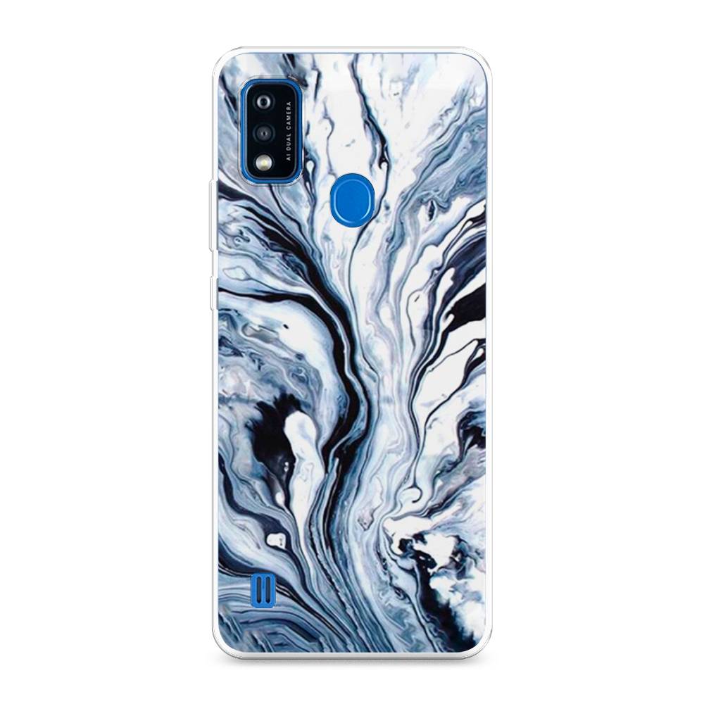 

Чехол Awog на ZTE Blade A51 / ЗТЕ Блэйд A51 "Голубой минерал мрамор", Разноцветный, 134550-3