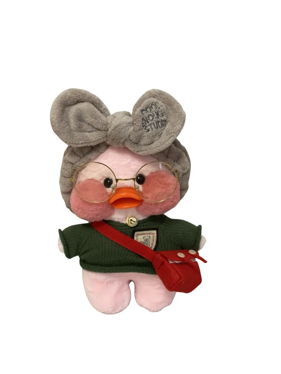 фото Мягкая игрушка уточка лалафанфан (lalafanfan duck) в очках из tiktok/тикток 666210/1 nobrand