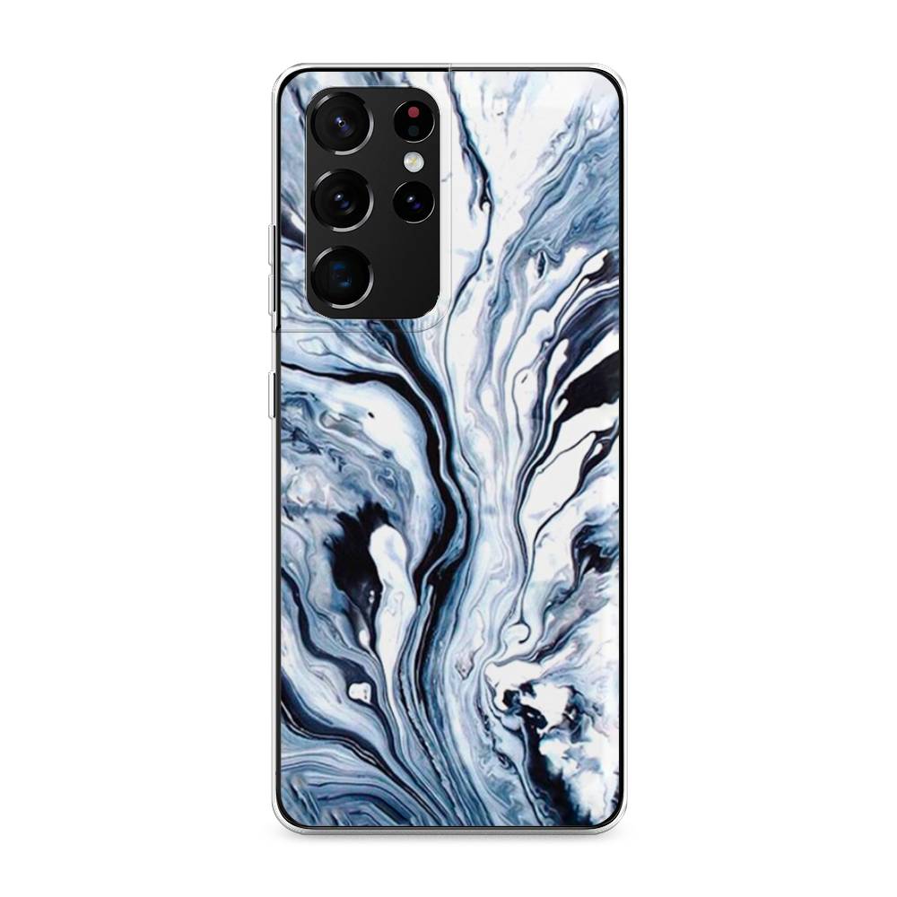 

Чехол Awog на Samsung Galaxy S21 Ultra / Самсунг S21 Ultra "Голубой минерал мрамор", Разноцветный, 2102250-3