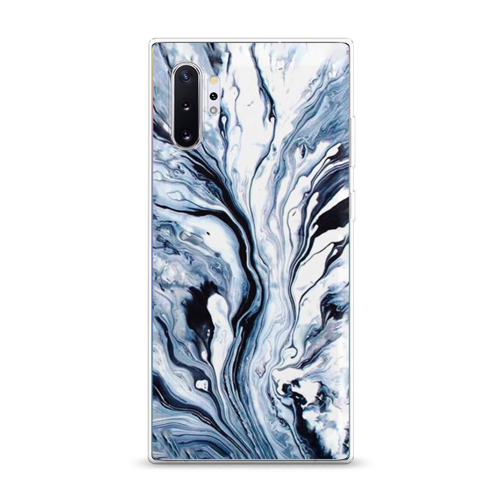 

Чехол Awog на Samsung Galaxy Note 10 + "Голубой минерал мрамор", Разноцветный, 28550-3