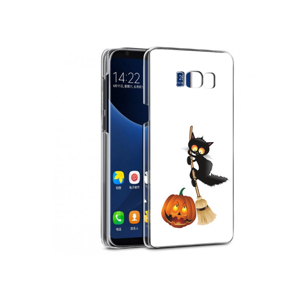 

Чехол MyPads Tocco для Samsung Galaxy S7 хэлуинский котик (PT40116.513.667), Прозрачный, Tocco