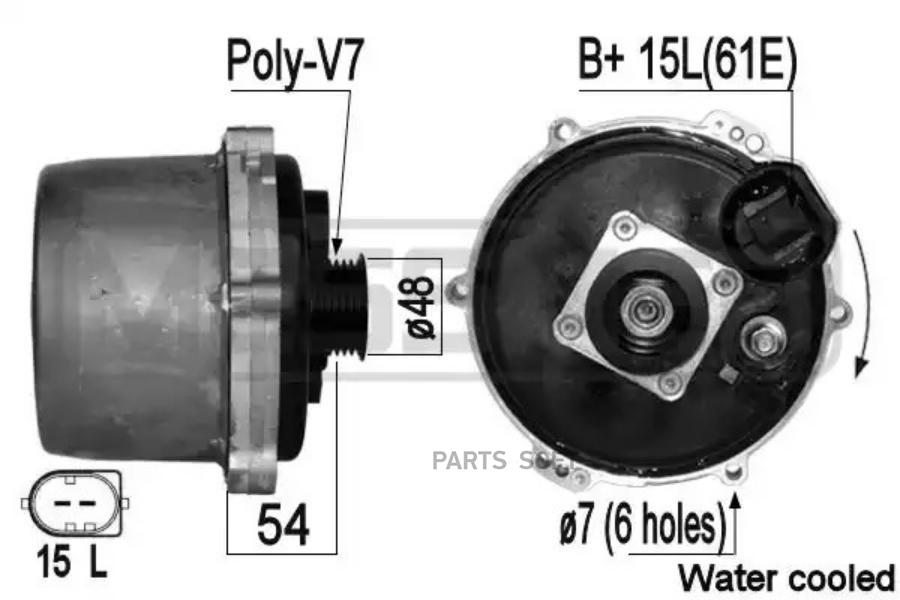 

Генератор Bmw E39/E38/E53 3.5-4.4 150a 209068 Era 209068