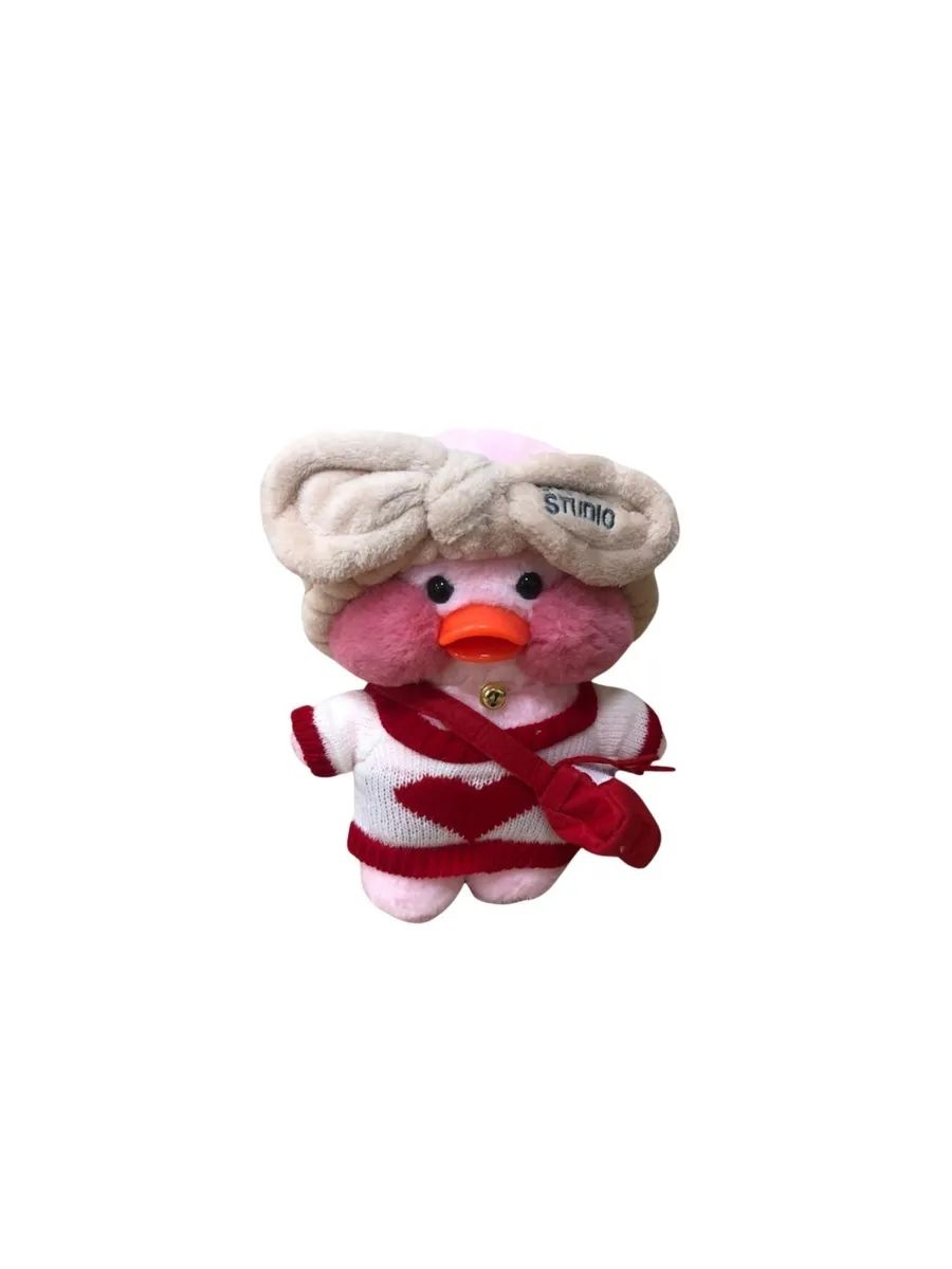 Мягкая игрушка уточка лалафанфан (lalafanfan duck) в очках из TikTok/ТикТок 666210/5
