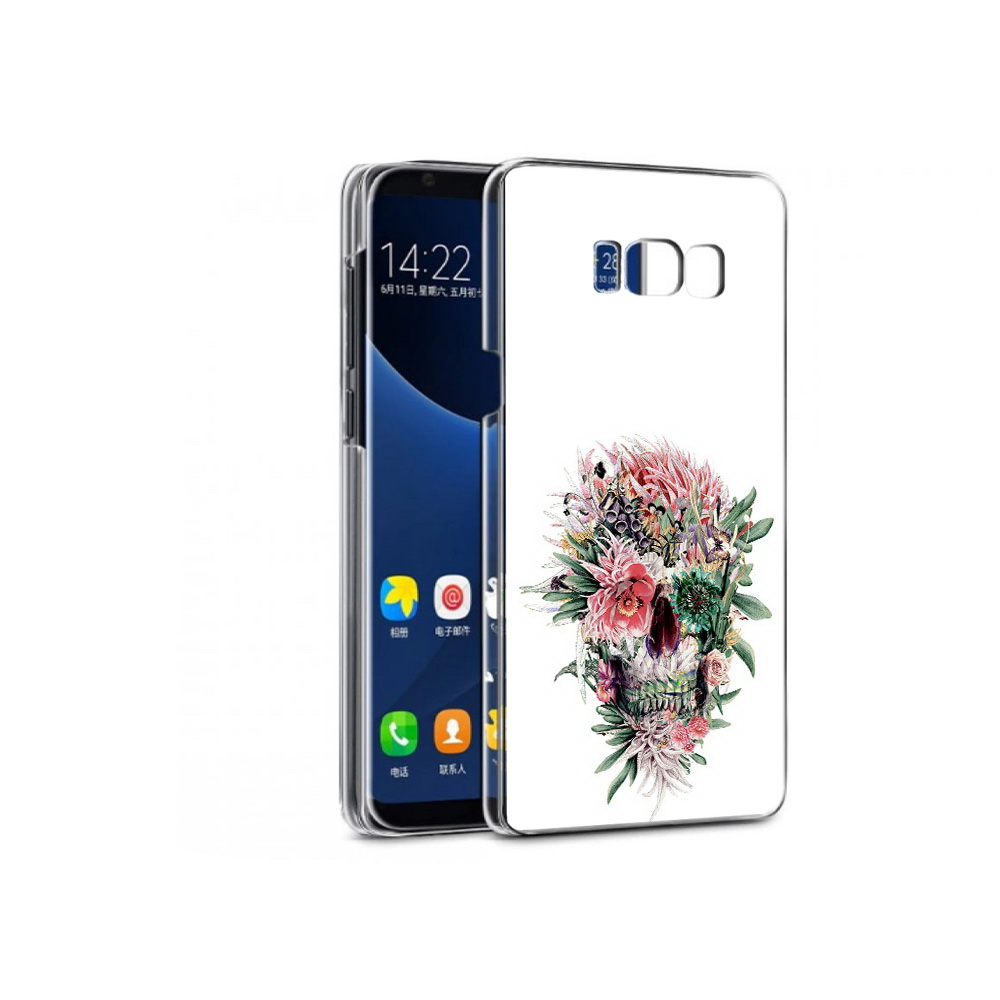 

Чехол MyPads Tocco для Samsung Galaxy S7 череп из цветов (PT40116.513.677), Прозрачный, Tocco