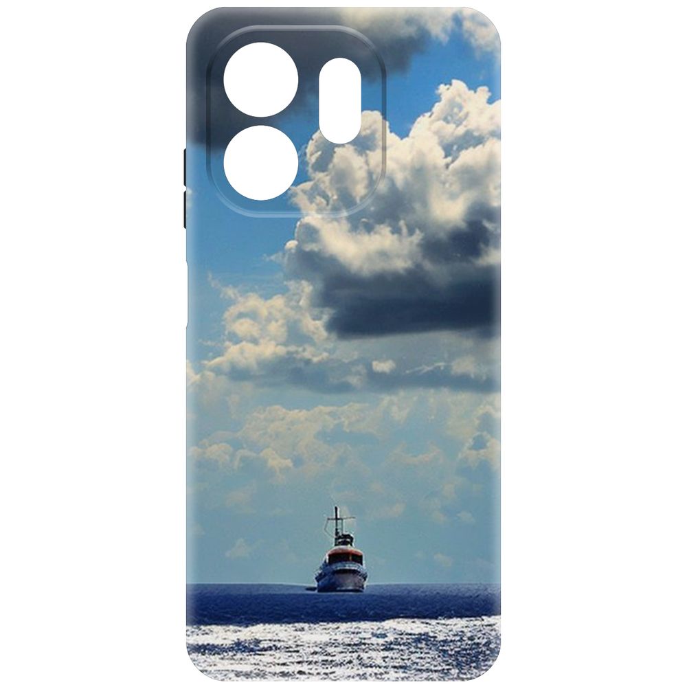 

Чехол-накладка Krutoff Soft Case Море для INFINIX Smart 9 черный