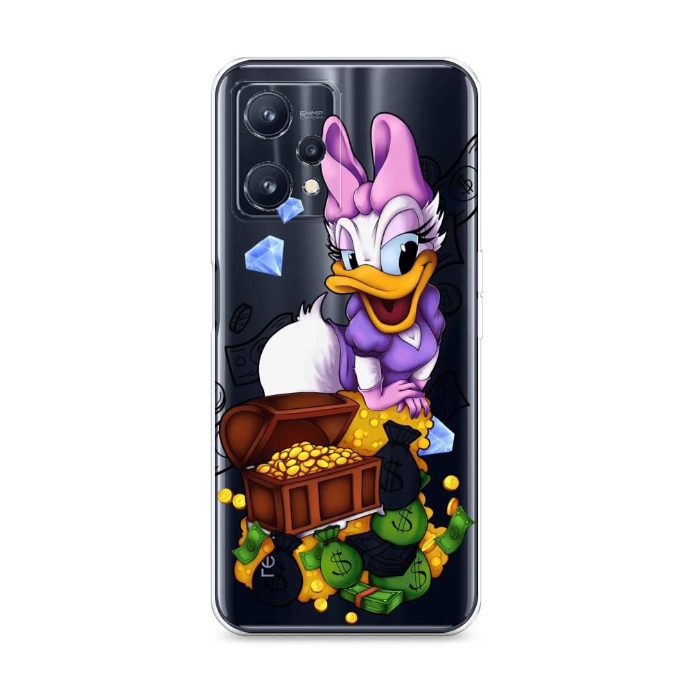 

Чехол на Realme 9 "Rich Daisy Duck", Коричневый;белый;фиолетовый, 258750-6