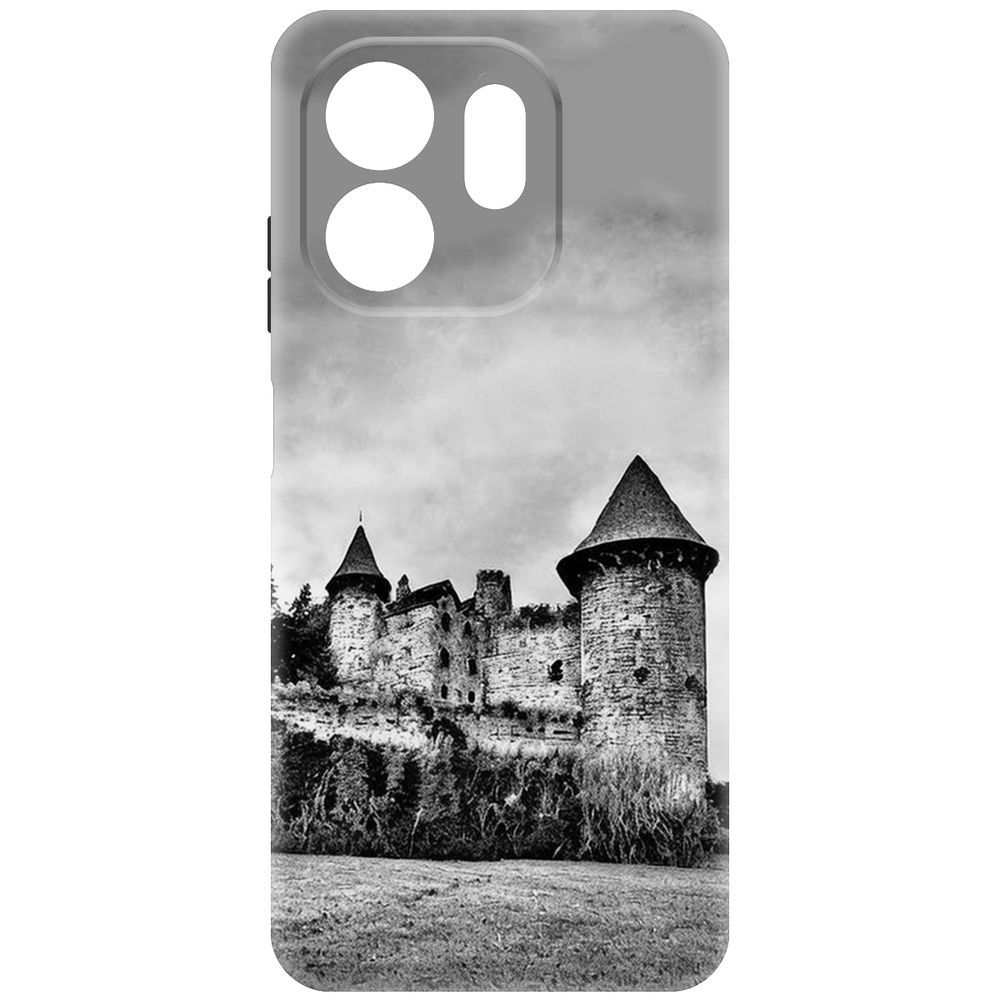 

Чехол-накладка Krutoff Soft Case Старый замок для INFINIX Smart 9 черный