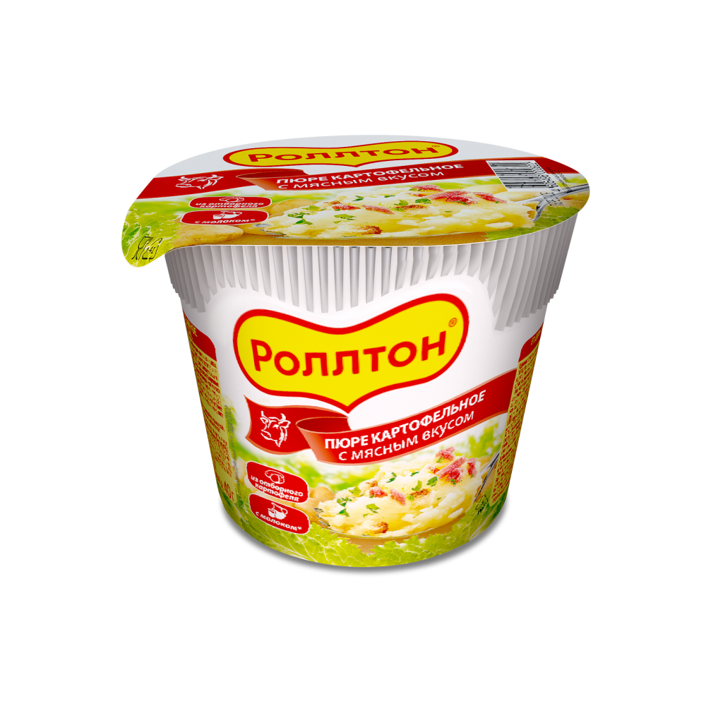 Пюре картофельное Роллтон мясное, 40 г х 24 шт