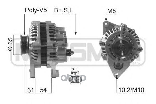 

Генератор Mitsubishi Pajero II/Pajero Sport I 94>00 ERA 210623