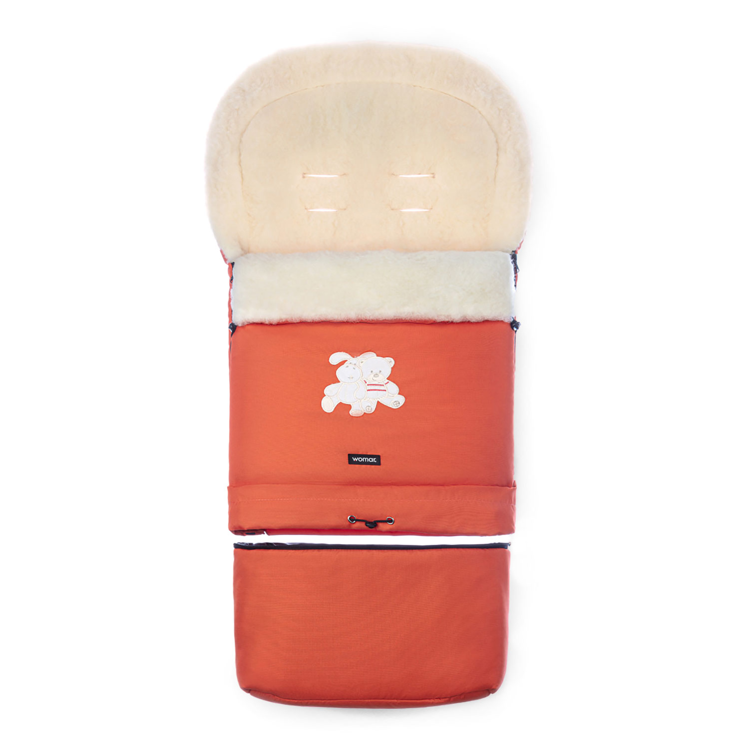 Зимний меховой конверт в коляску Womar №20 Multi Arctic (2 оранжевый)
